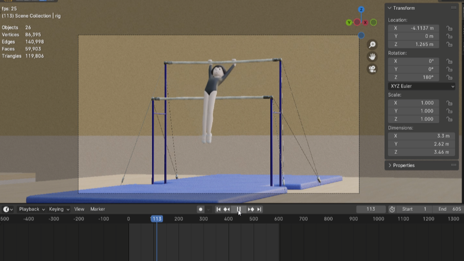 uneven bars - behind the scenes 5