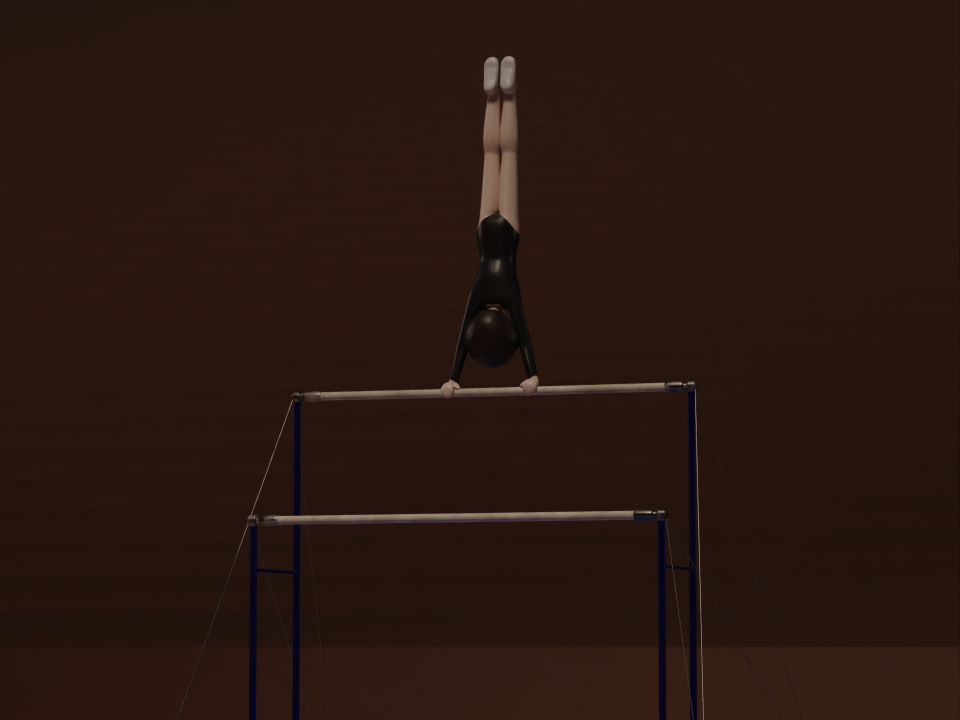 uneven bars routine - still 1