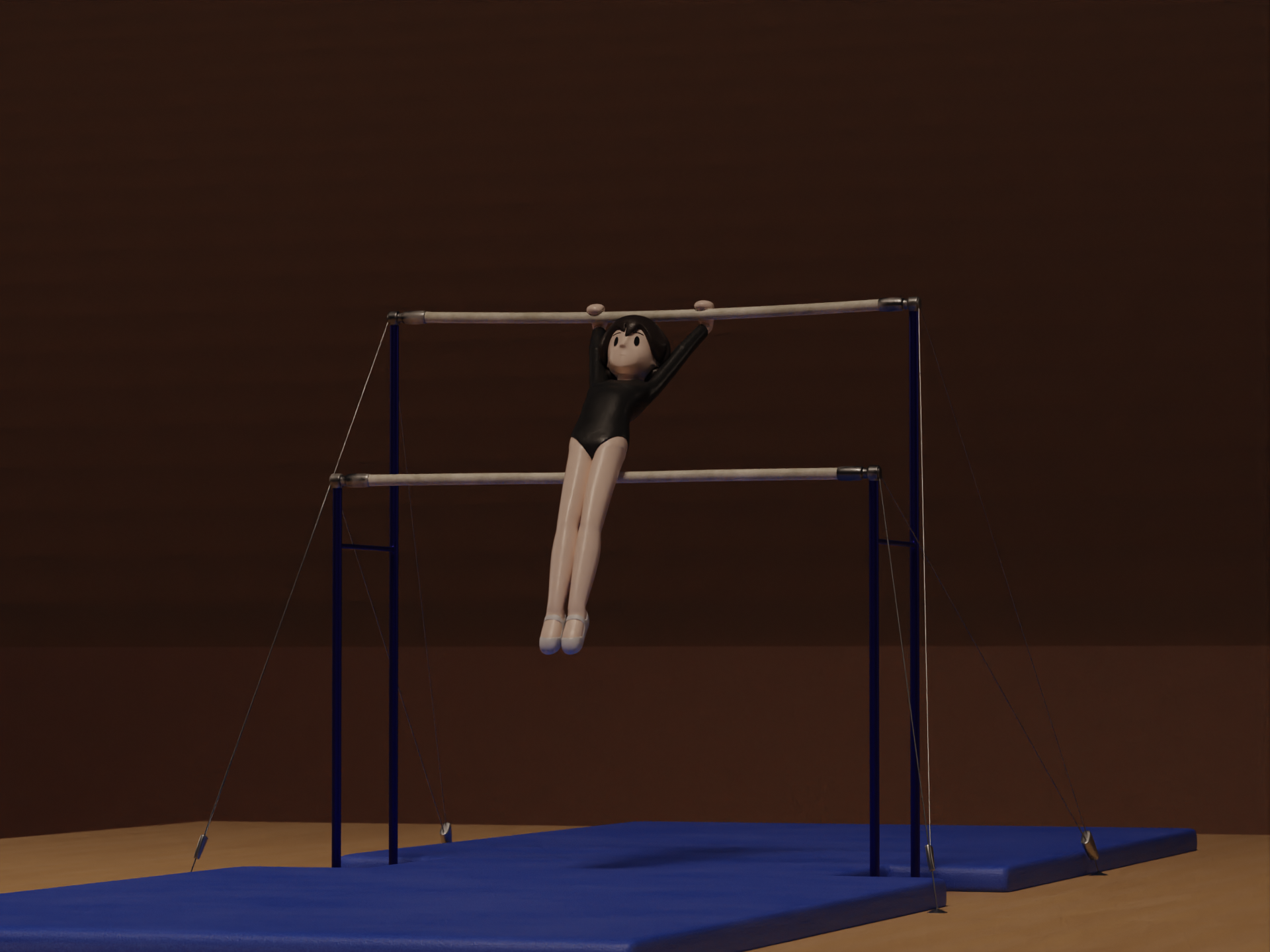 uneven bars routine - still 2