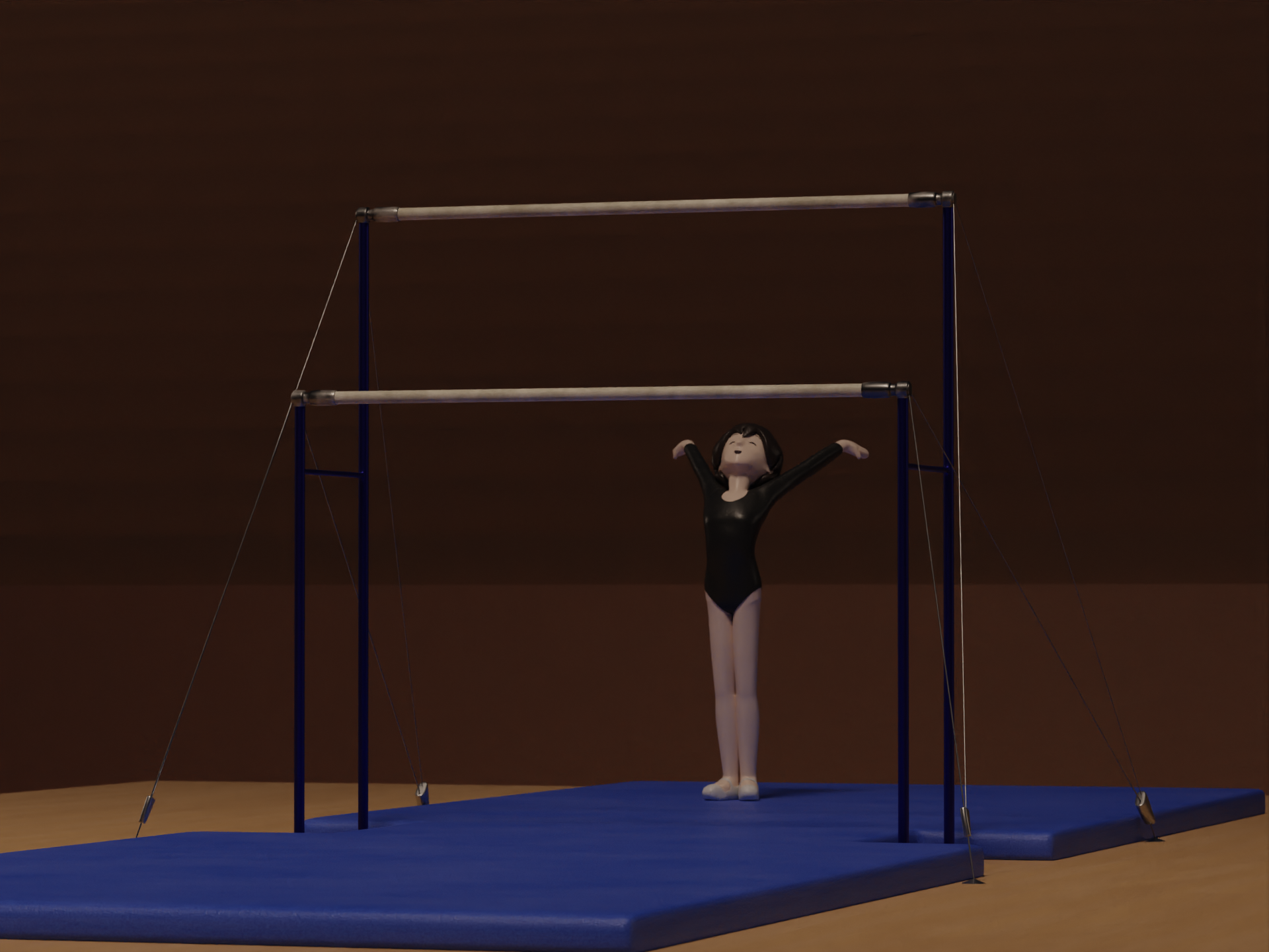 uneven bars routine - still 4